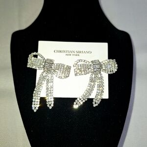 Christian Siriano "Bling Bows" Quite luxury formal wear earrings.